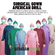 Surgical Gown Kain American Drill Non Merk