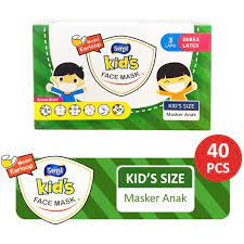 Masker Non Medis Earloop Kids/Anak Sensi Isi 40pcs