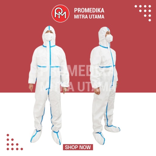 Hazmat Medis Cozmeed + Pelindung Kaki