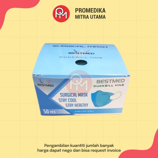 Masker Non Medis Duckbill Bestmed Box Isi 50pcs