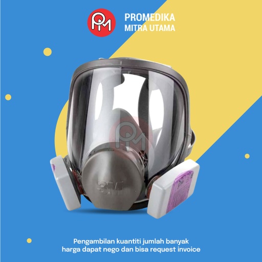 Masker Respirator 6800 + 3M 7093 Filter P100