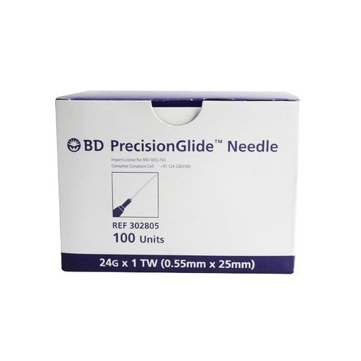 Disposable Needle BD Precisionglide™ Uk. 24 Pcs