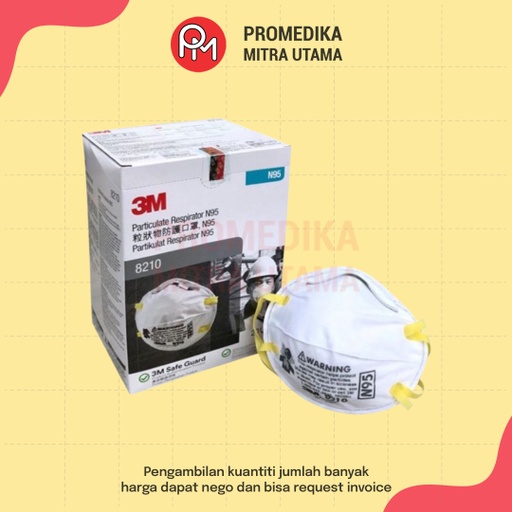 Masker Medis N95 3M 8210 20pcs