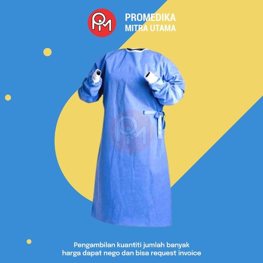 Surgical Gown Bahan Tebal Waterproof