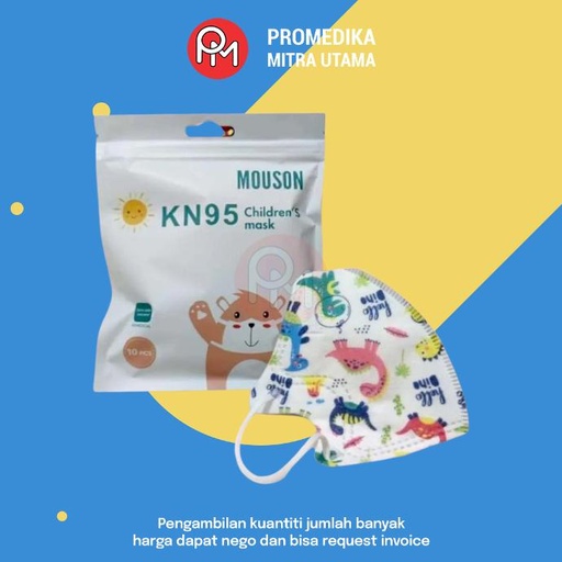 Masker Medis KN95 Mouson Anak 5D Isi 10