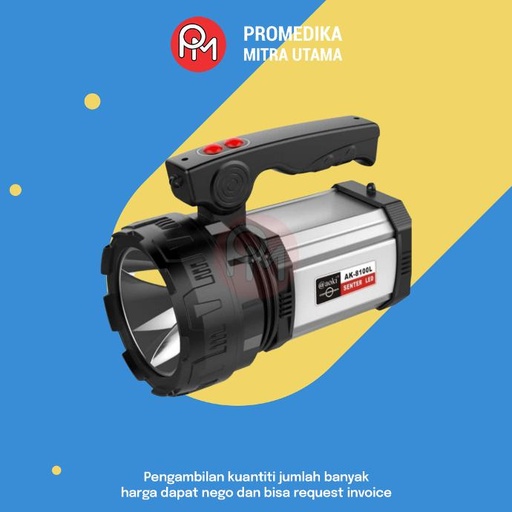 Senter Aoki Commander AK-8100 40w + Power Bank Baterai Lithium