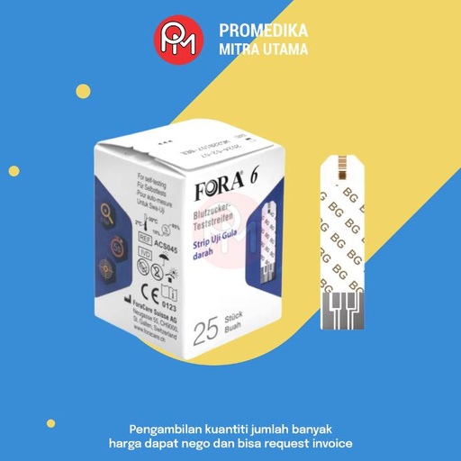 Strip Fora 6 Plus Gula Darah