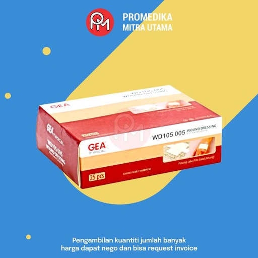 Wound Dressing GEA Medical WD105 005 90x100mm Pcs