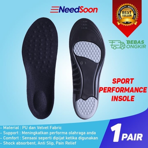 Insole Sepatu Sport Performance 1 Set