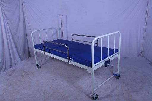 Hospital Bed/Bed Pasien Sederhana Dengan Roda + Tuas