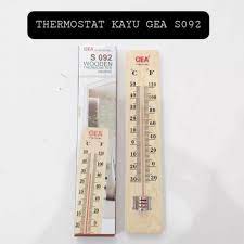 Thermometer Wooden C/F GEA S092