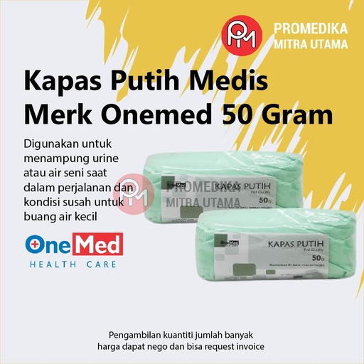 Kapas Putih Onemed 50gr