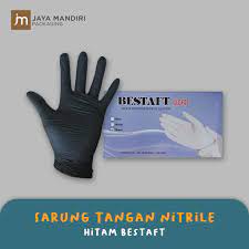 Handscoon Nitril Hitam Trasti