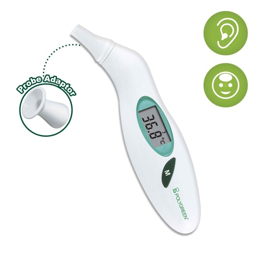 Thermo Gun Infrared Ear Polygreen KI-8176