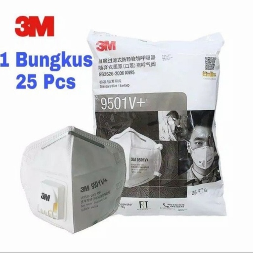 Masker Medis 3M 9501V+ 25pcs