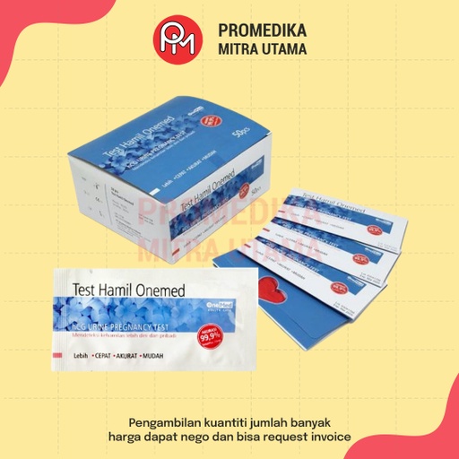 Tes Kehamilan Onemed hCG Urine Test Box
