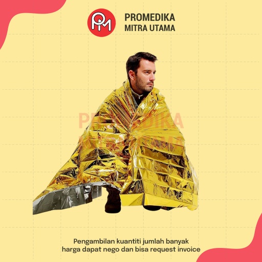 Selimut Emergency Rescue Blanket Kenko Gold/Silver